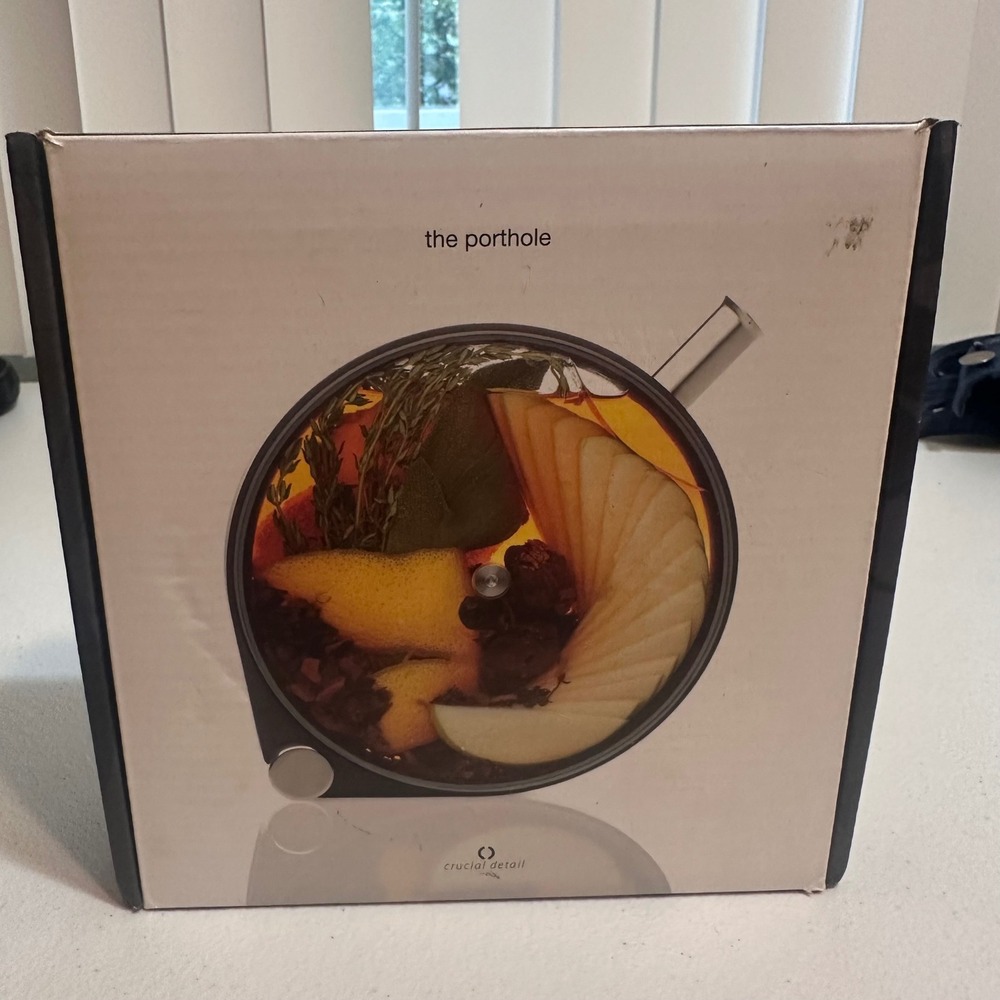 New Crucial Detail The Porthole Infuser Silver Cocktail Tea Oil Infuser
